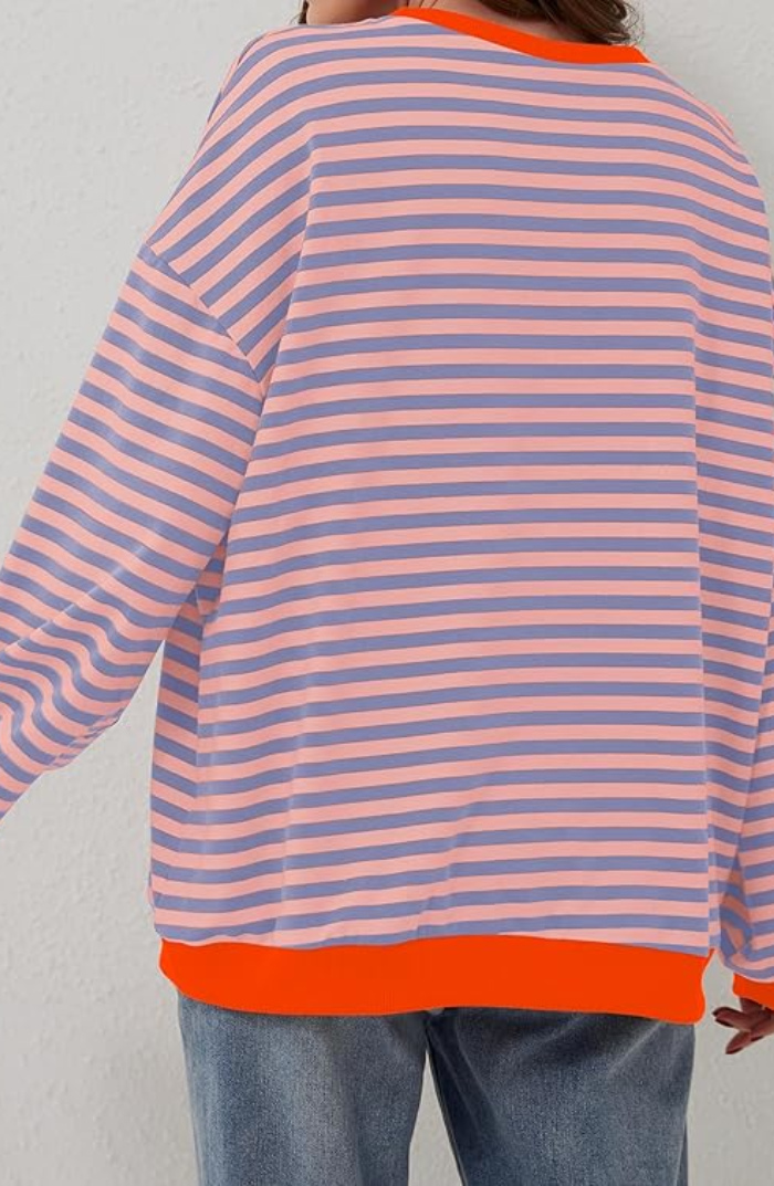 Susannah | Striped Round-Neck Sweater