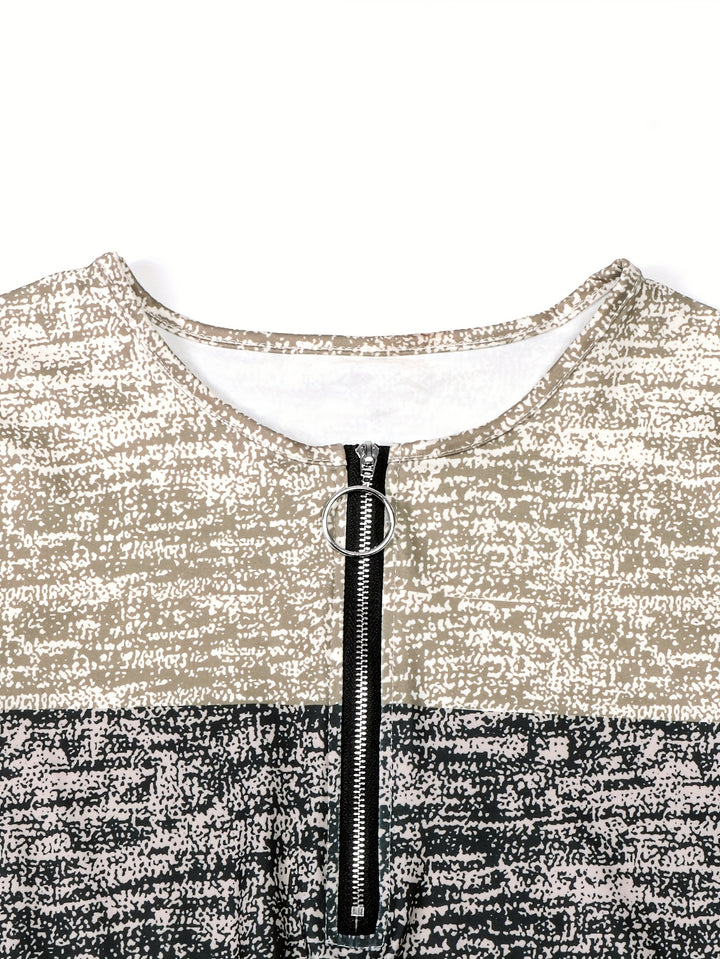Marianne | Quarter-Zip Long Sleeve Top
