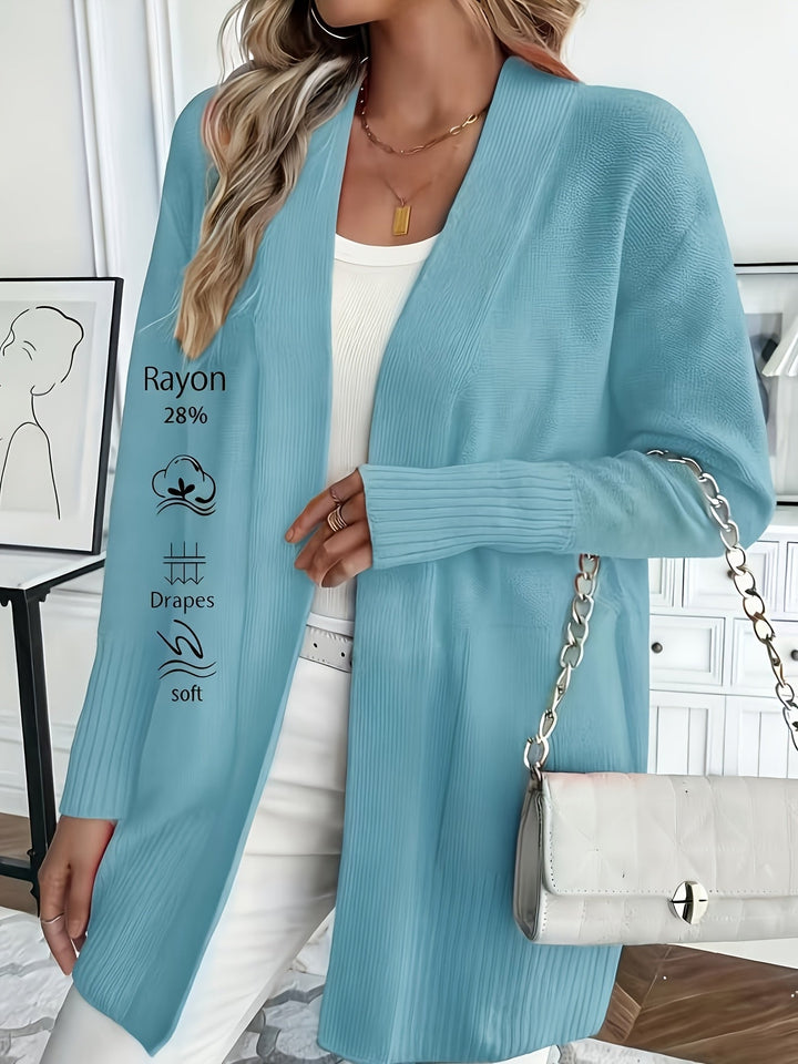 Miriam | Open-Front Draped Cardigan
