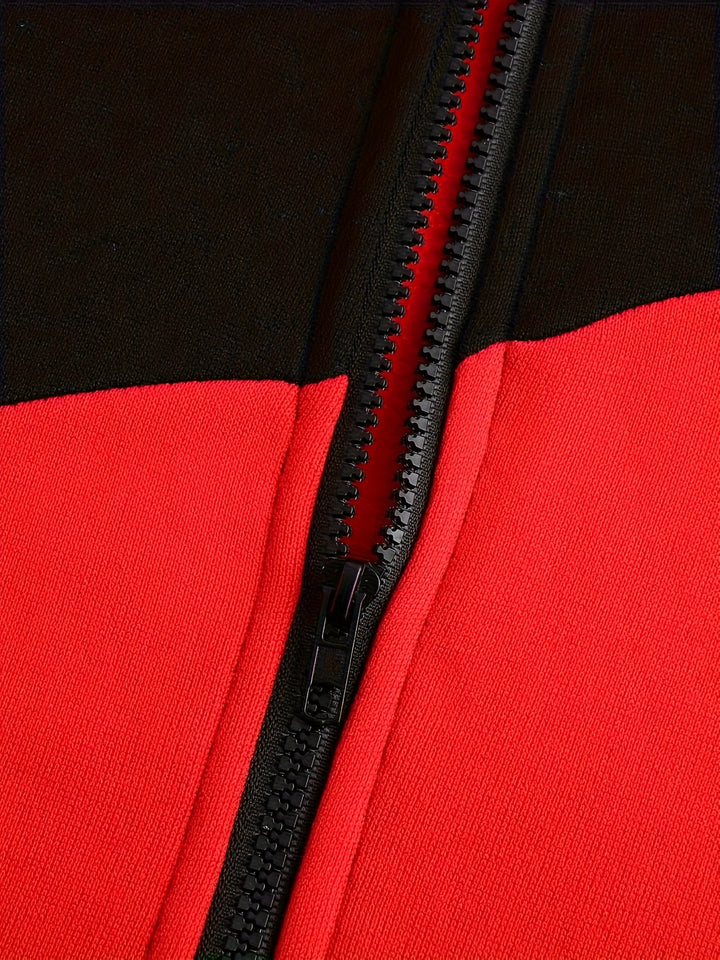 Bexley | Colour Block Zip-Up Hooded Jacket