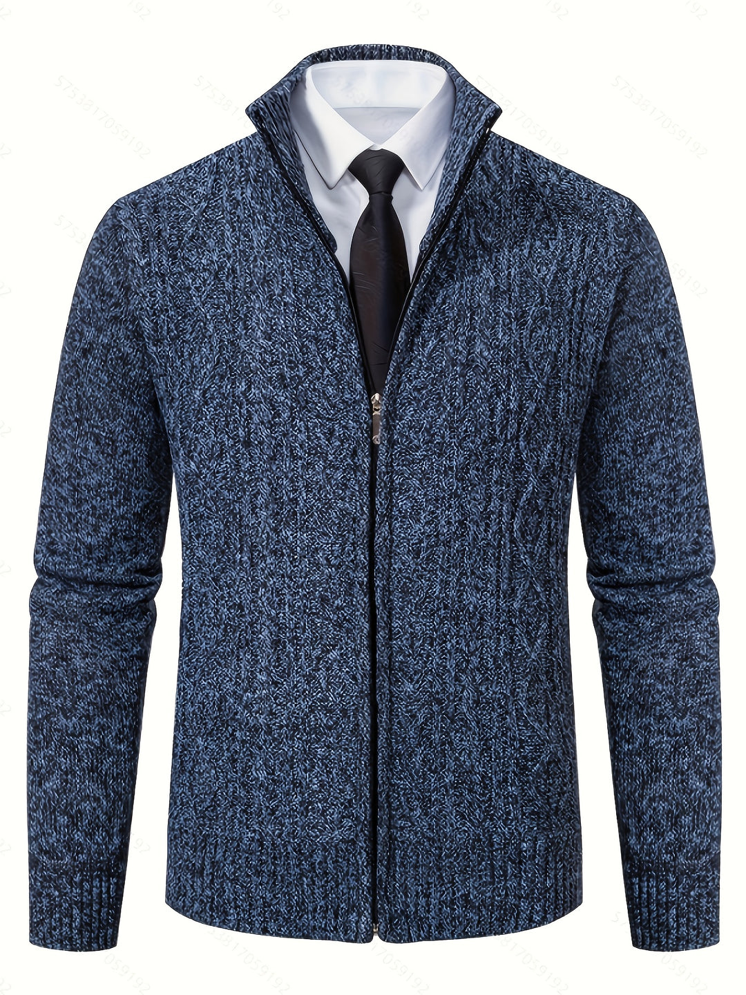 Warren | Textured Zip-Up Cardigan