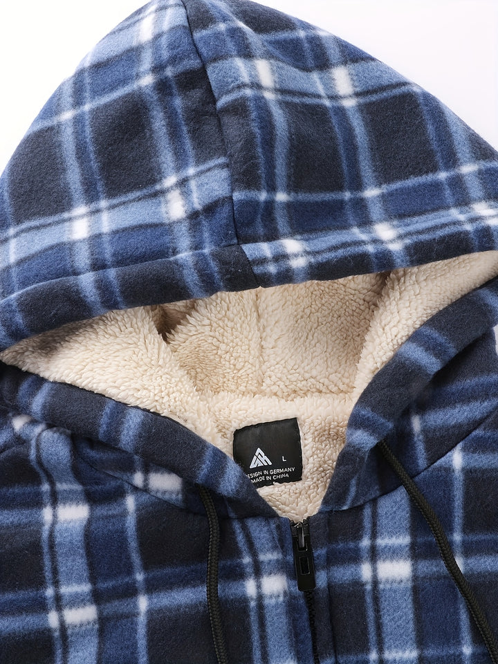 Rhodes | Hooded Plaid Jacket