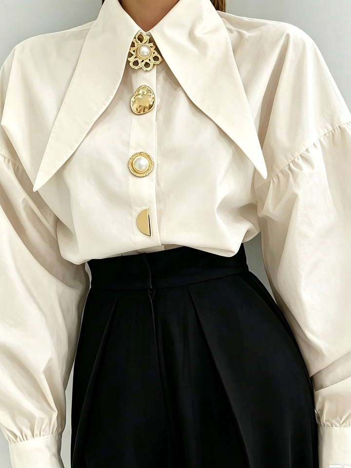 Lorna | Statement-Collar Blouse