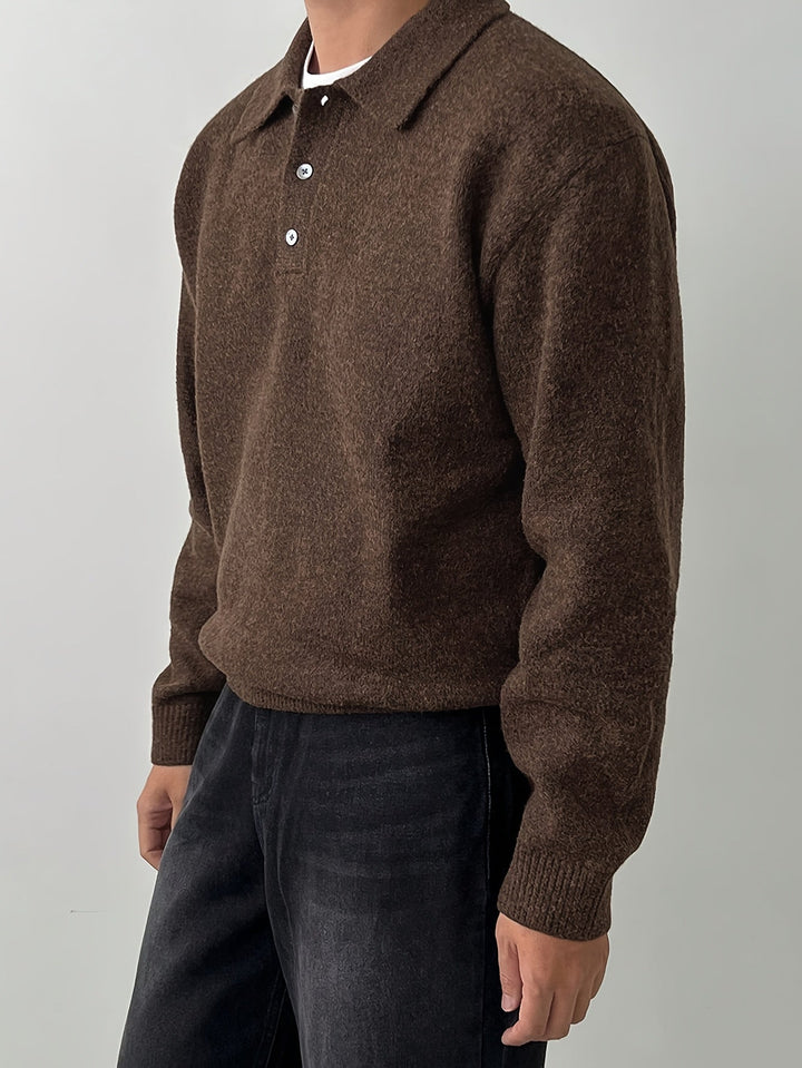 Rowan | Polo Collar Knit Sweater