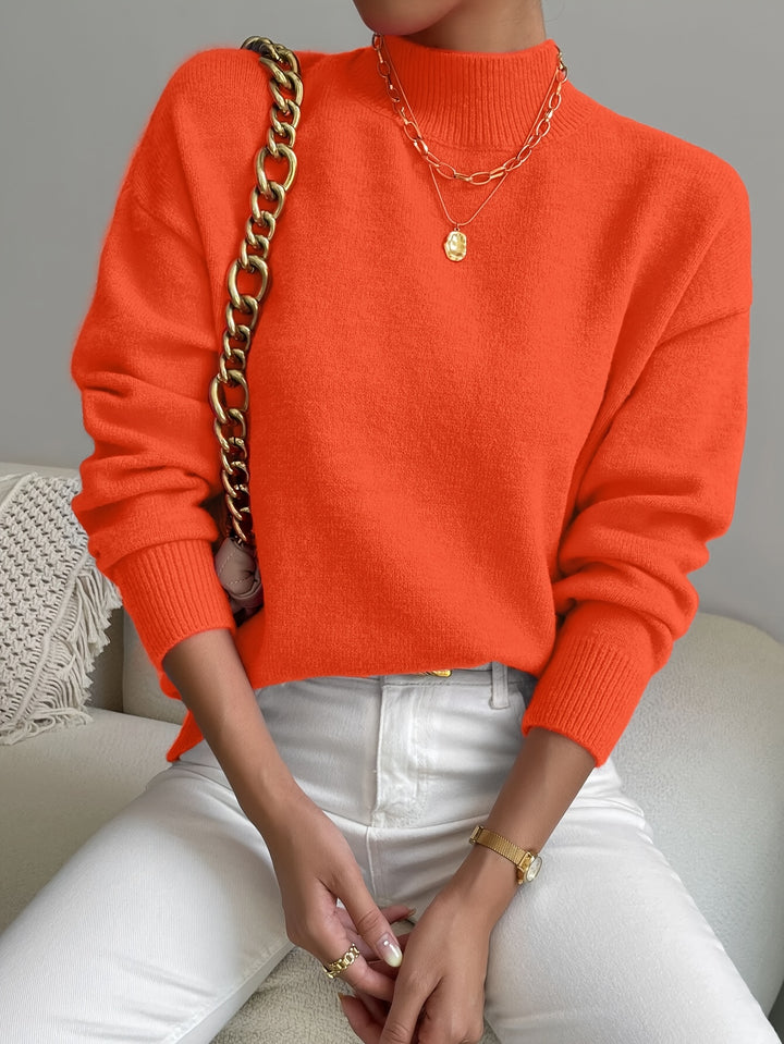 Lucille | Cozy Mock Neck Sweater