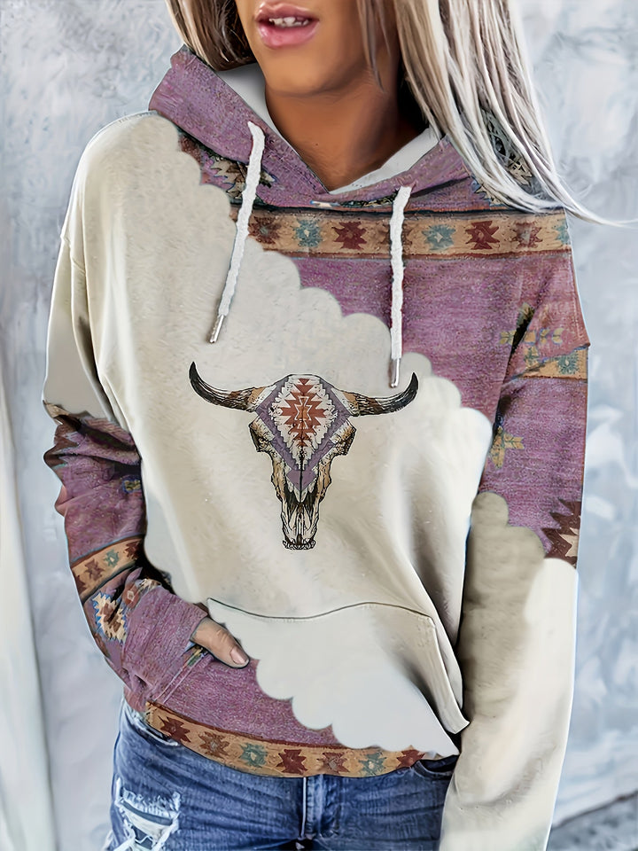 Fern | Western-Print Hoodie