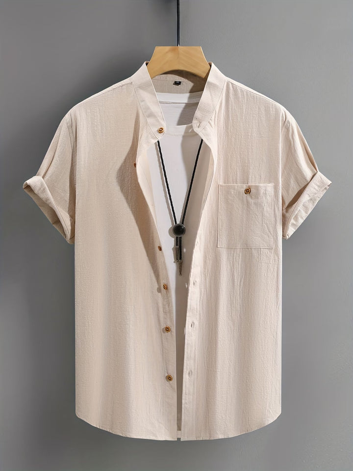 Stefan | Classic Button Short Sleeve Shirt