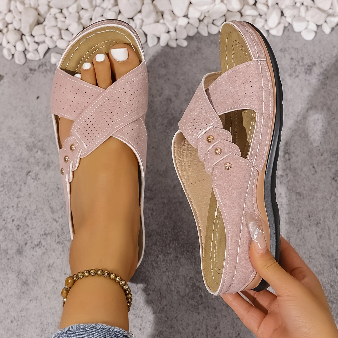 Clara | Comfort Cross-Strap Sandals