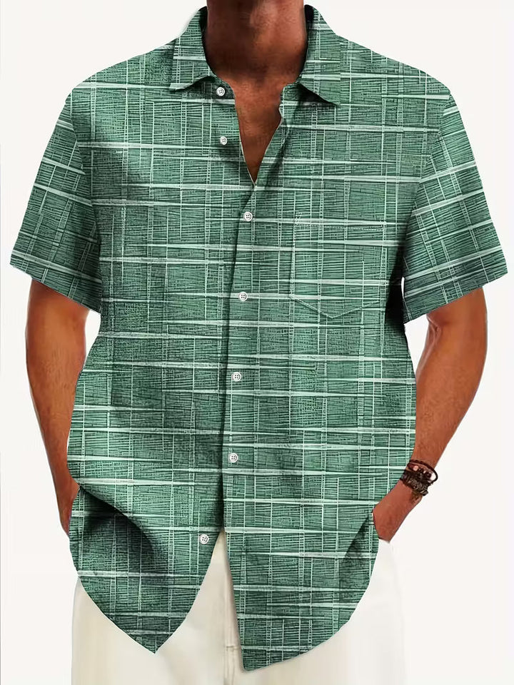 Tyler | Classic Button Short Sleeve Summer Shirt
