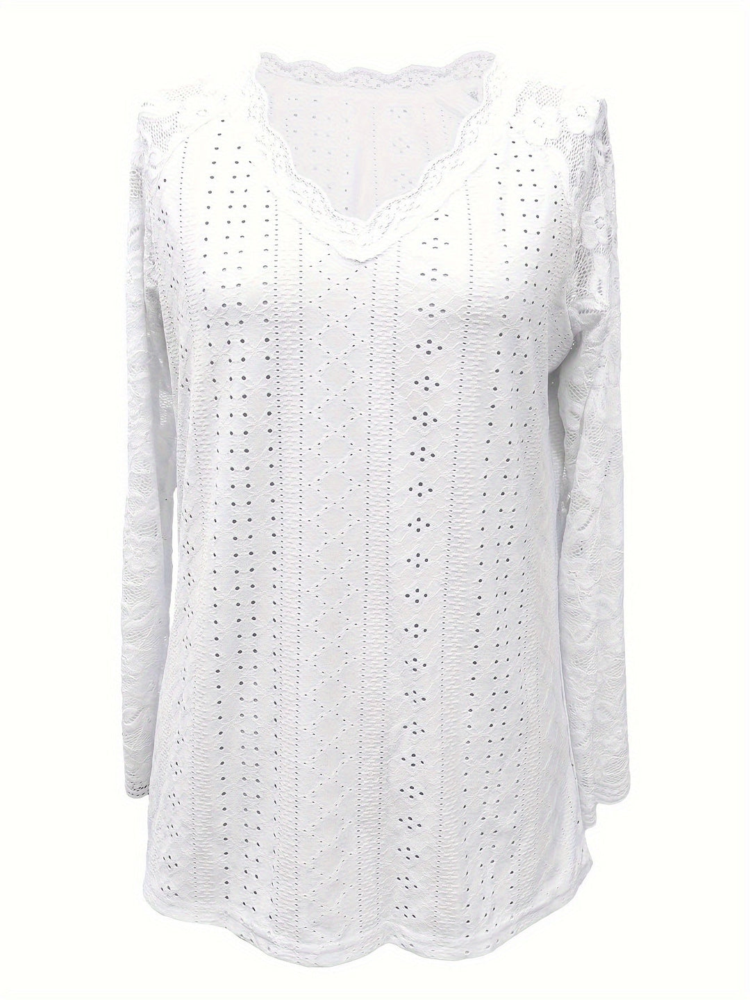 Annabelle | Scalloped V-Neck Top