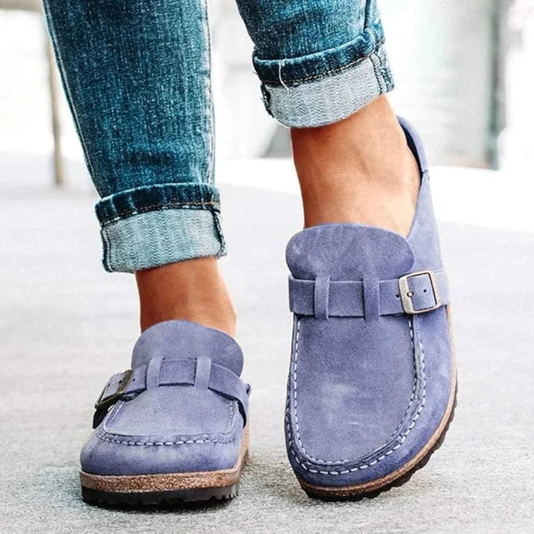 Lauren | Low Heel Buckle Loafers