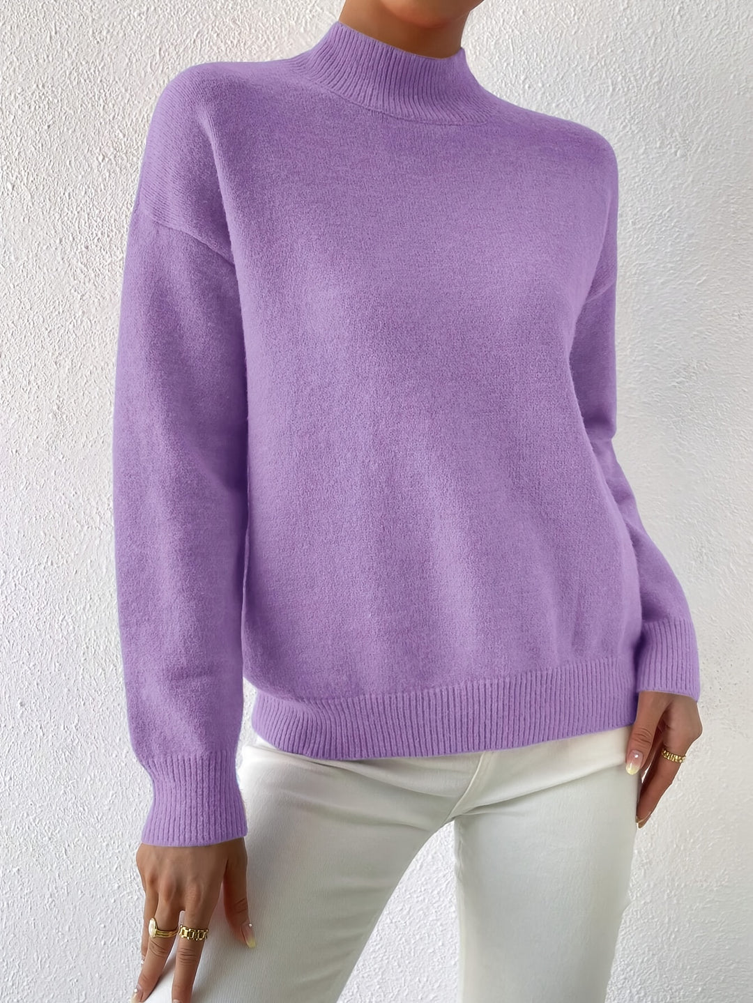 Lucille | Cozy Mock Neck Sweater
