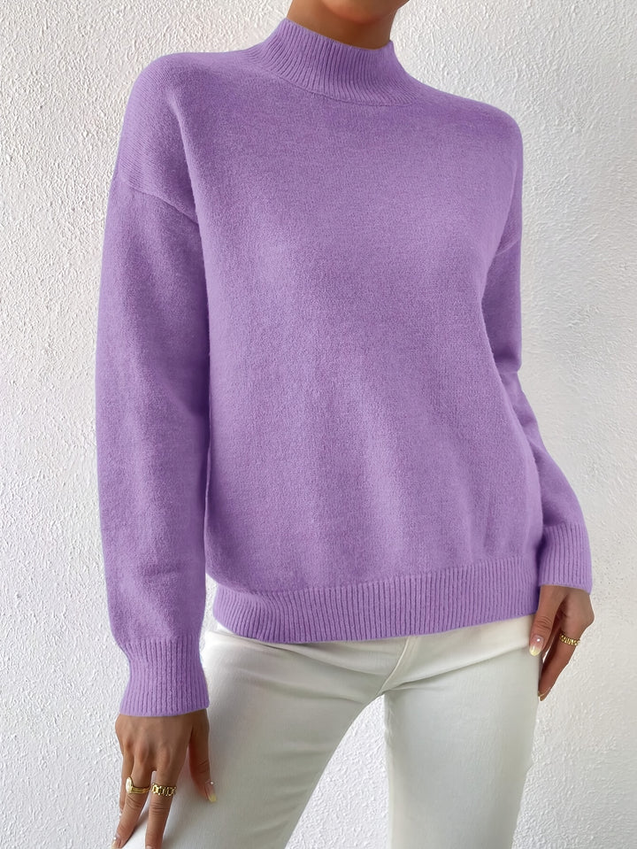 Lucille | Cozy Mock Neck Sweater