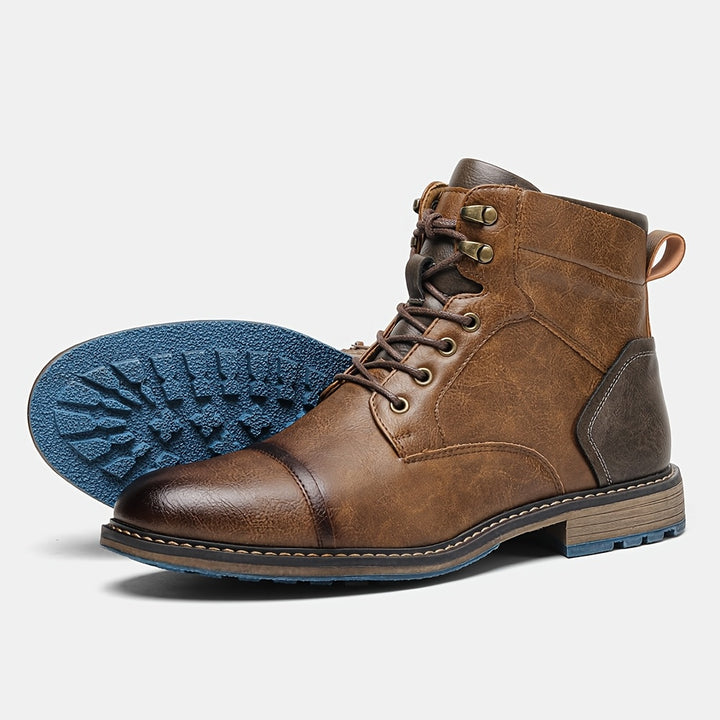 Bradley | Cap-Toe Lace-Up Boots