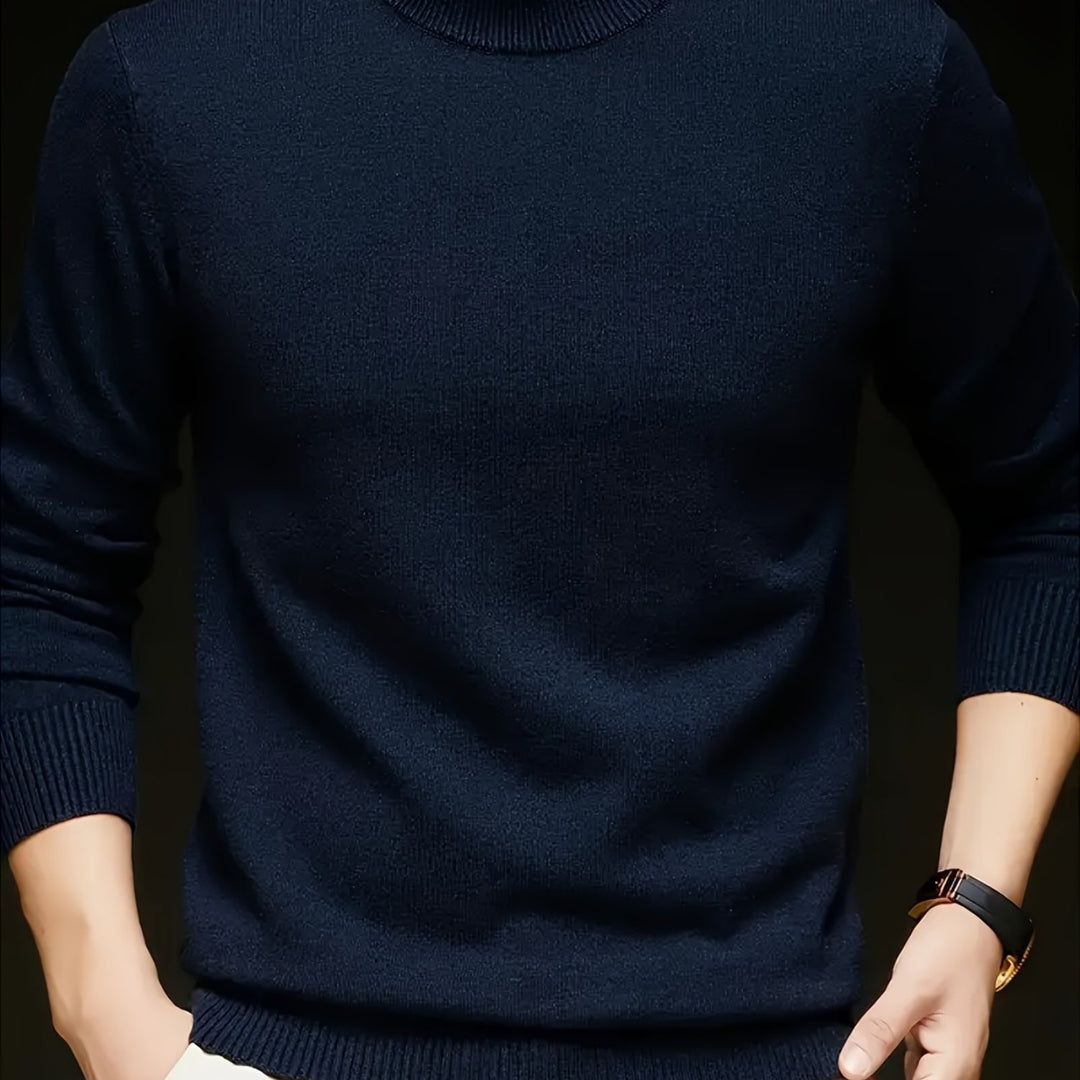 Calvin | Refined Mock Neck Sweater