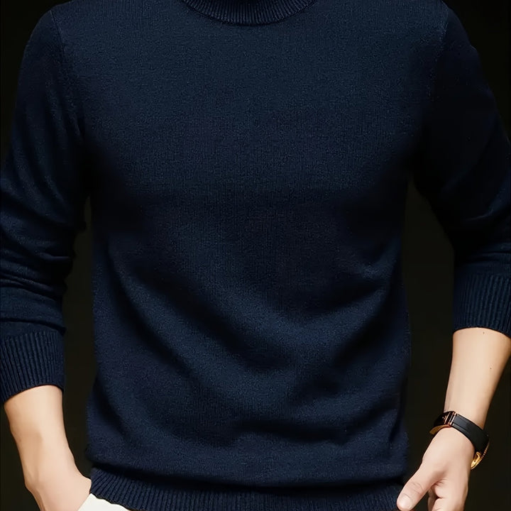 Calvin | Refined Mock Neck Sweater