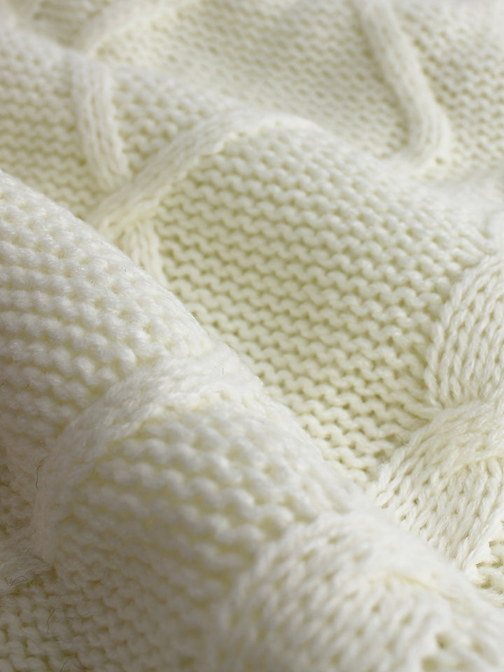 Ramona | Cable-Knit V-Neck Sweater Vest