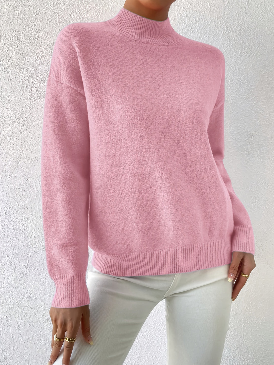 Lucille | Cozy Mock Neck Sweater