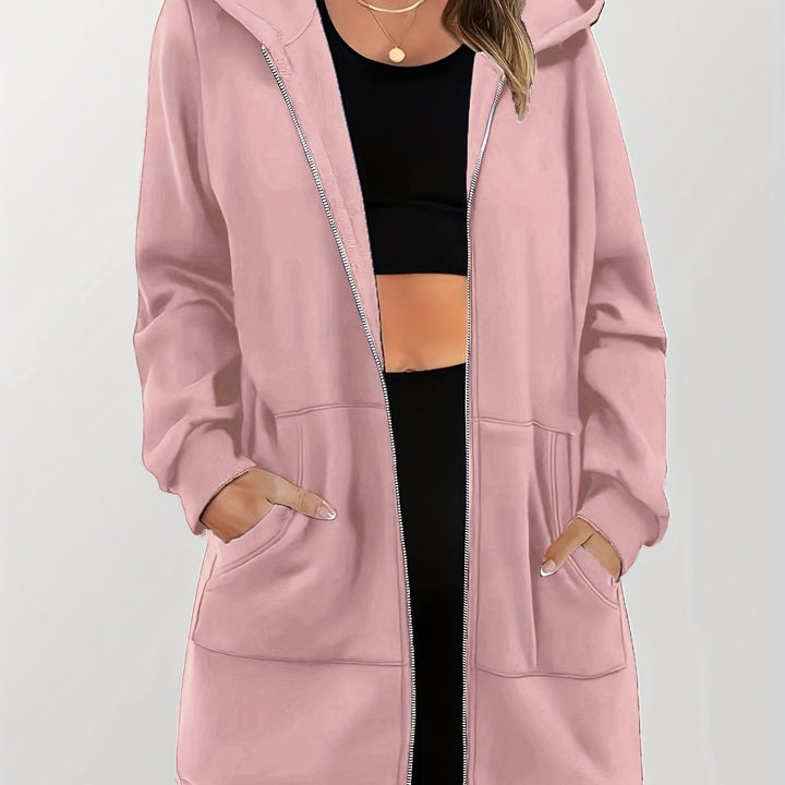 Sabina | Longline Zip-Up Hoodie