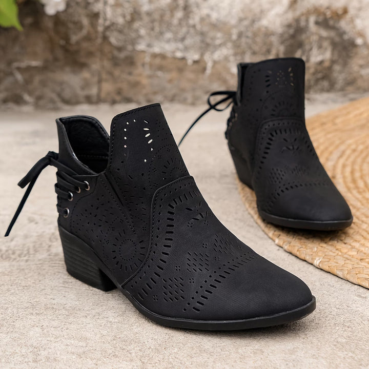 Lucia | Perforated Artisan Everyday Boots