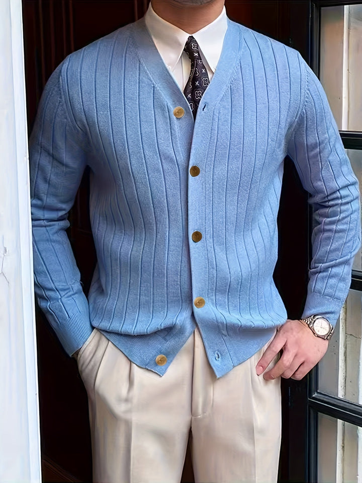 Franklin | Ribbed Button-Up Cardigan