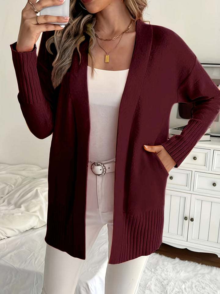 Miriam | Open-Front Draped Cardigan