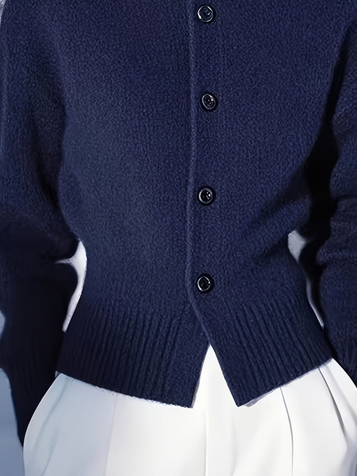 Juliana | Refined High-Neck Cardigan