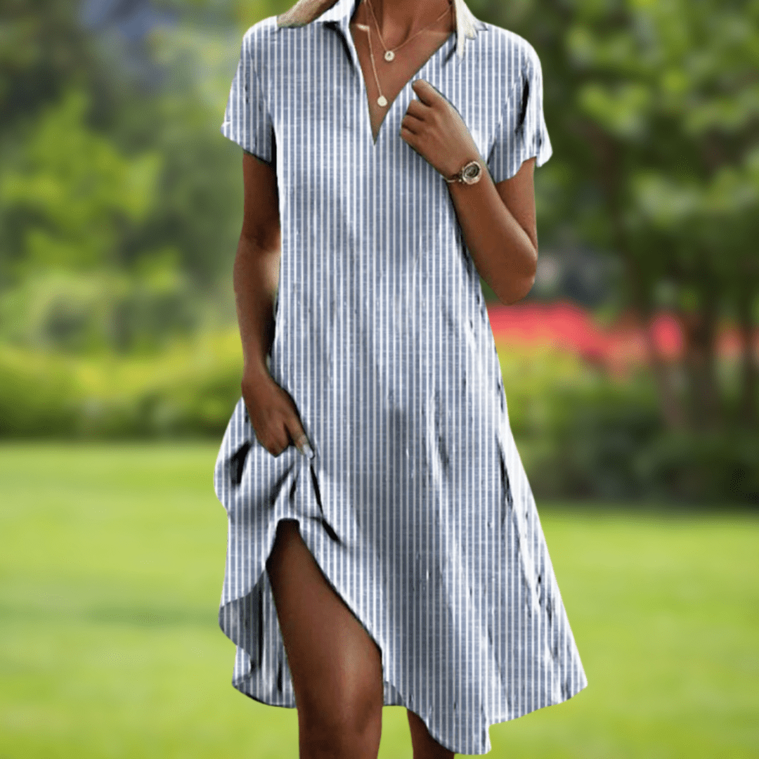 Calista | Chic Elegant Short Sleeve Dress