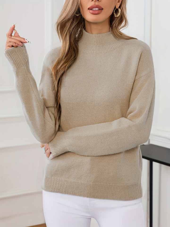 Lucille | Cozy Mock Neck Sweater