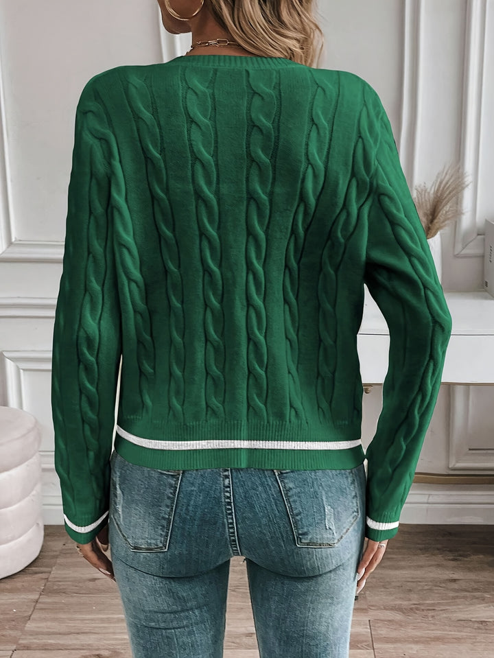 Laurel | Textured Button-Front Cardigan