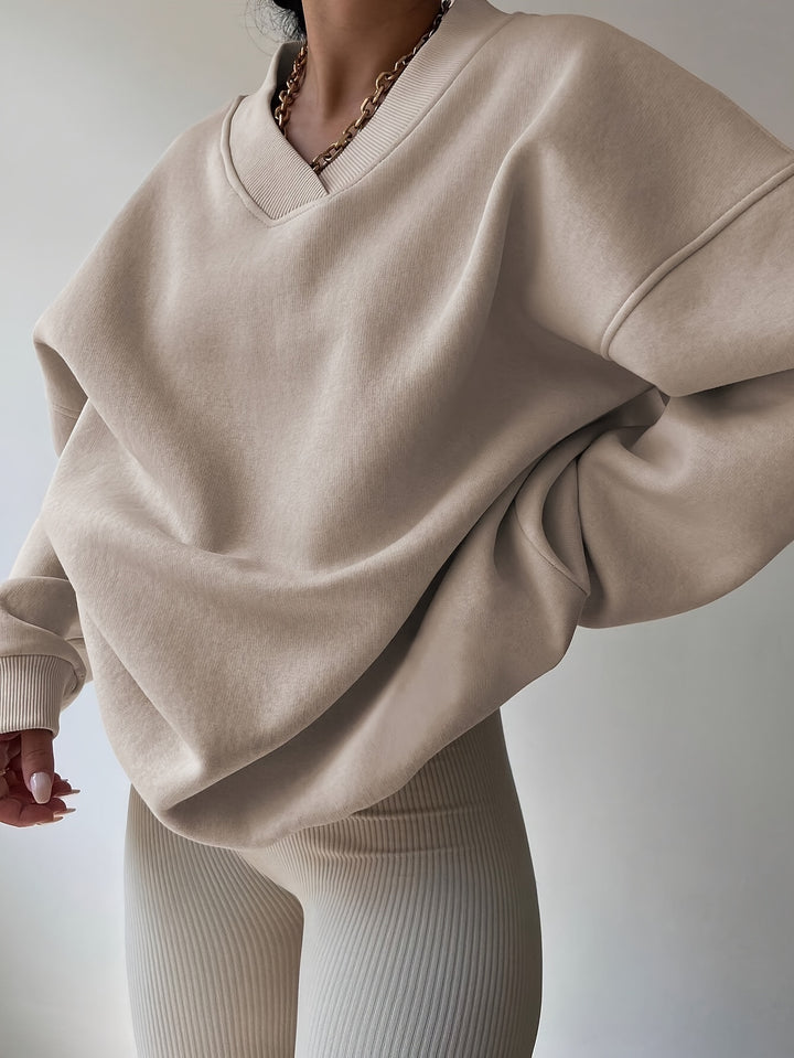 Delphi | Relaxed Split-Neck Sweatshirt