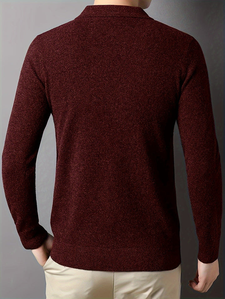 Wesley | Refined Collared Polo Sweater