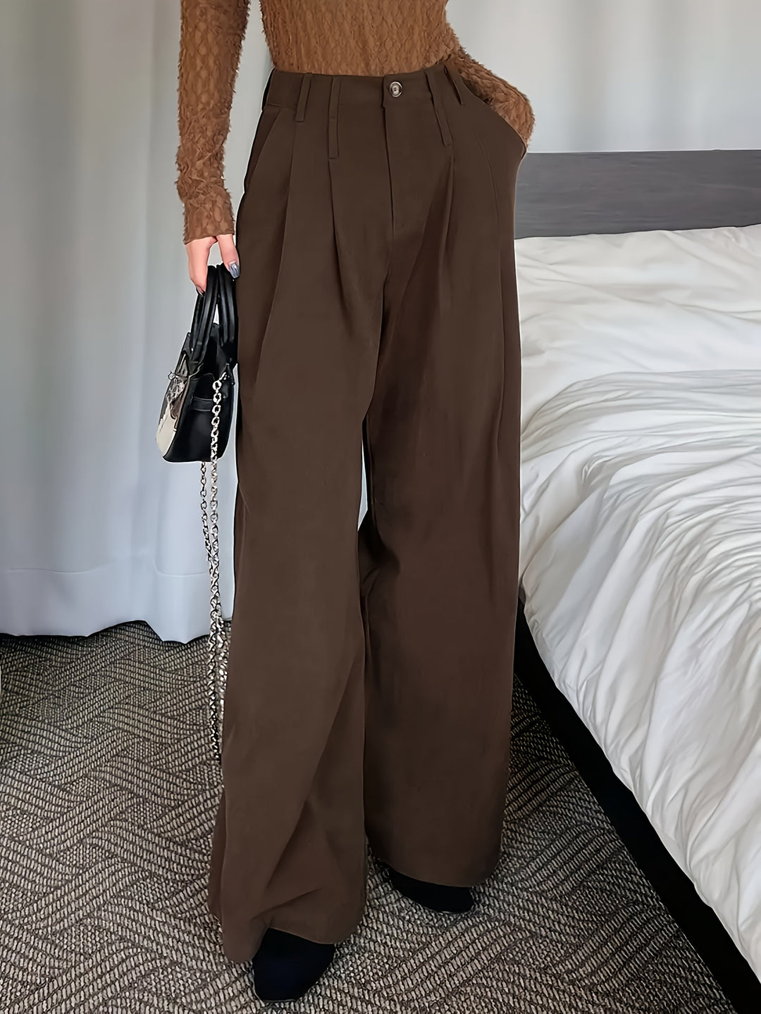 Harriet | Pleated Wide-Leg Pants
