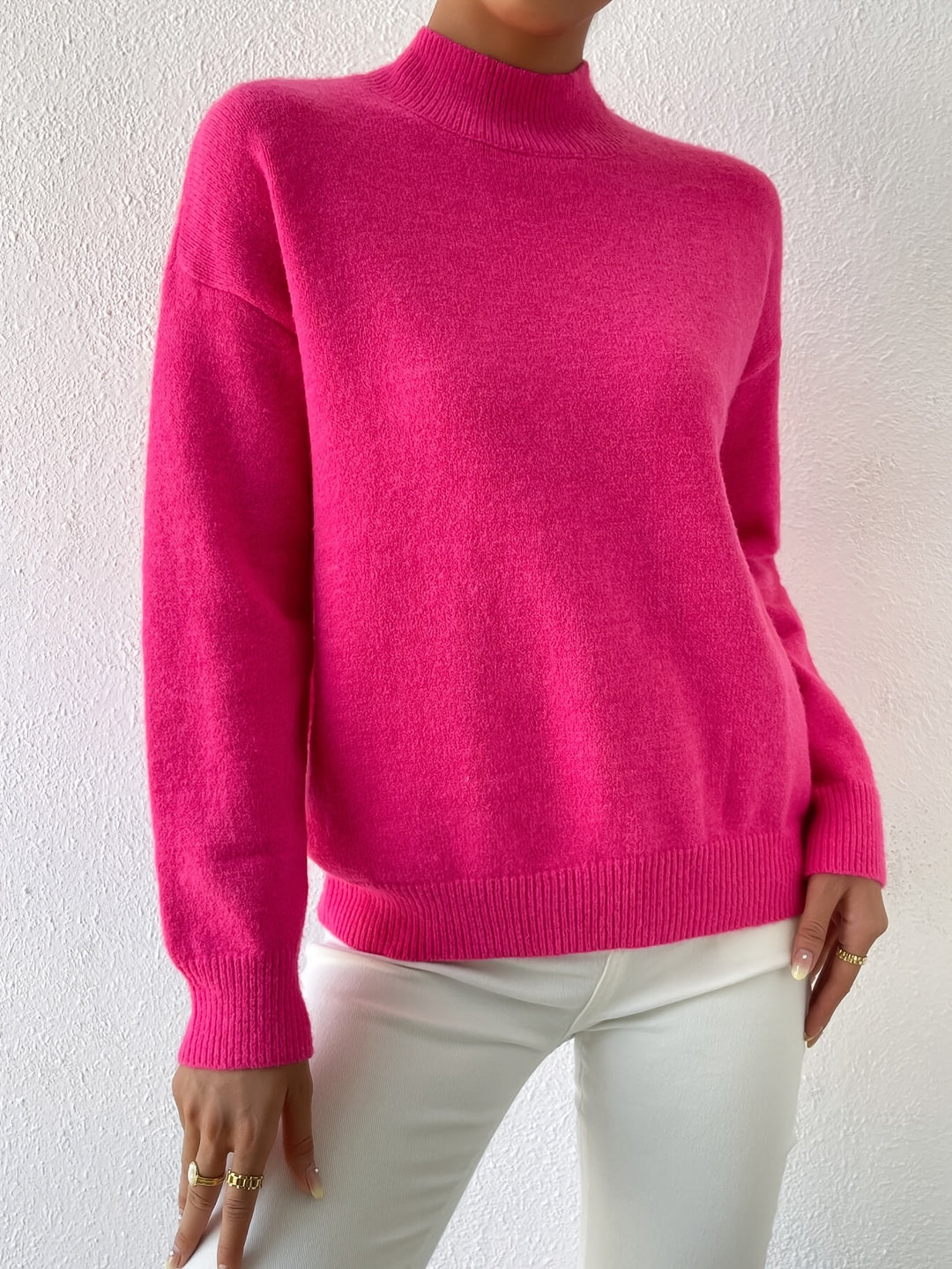 Lucille | Cozy Mock Neck Sweater
