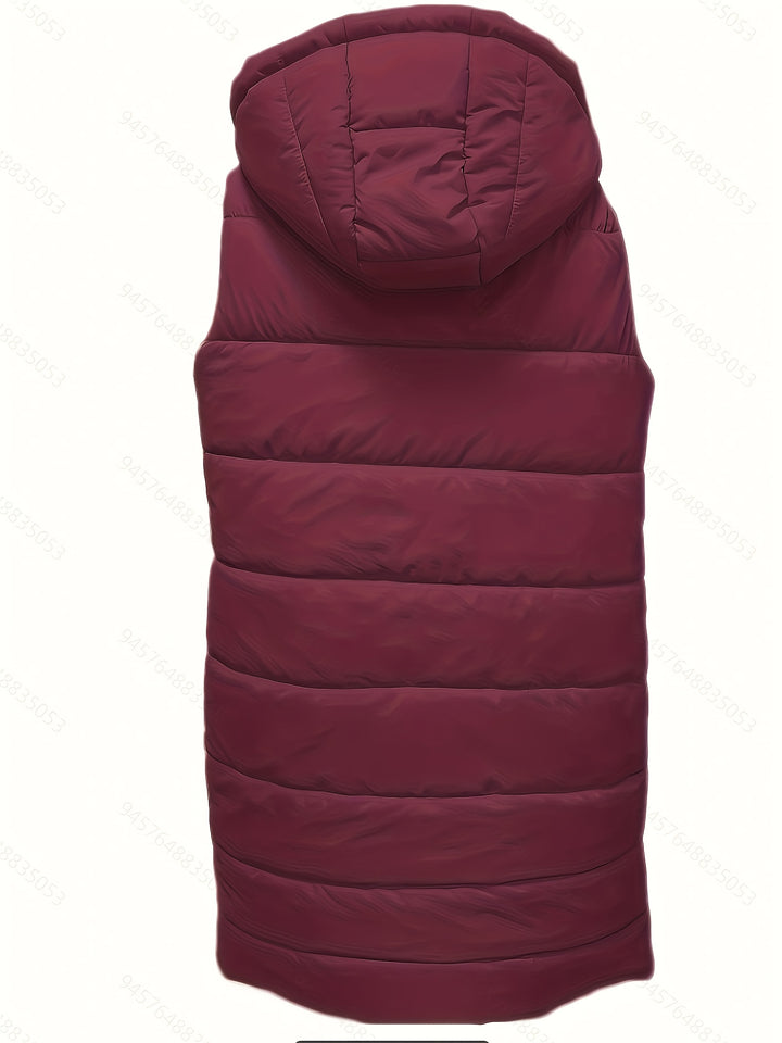 Odessa | Longline Hooded Puffer Vest