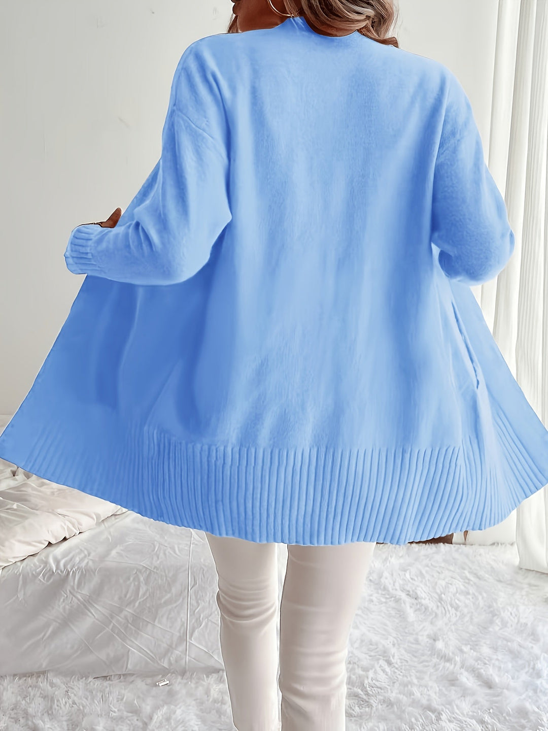 Miriam | Open-Front Draped Cardigan