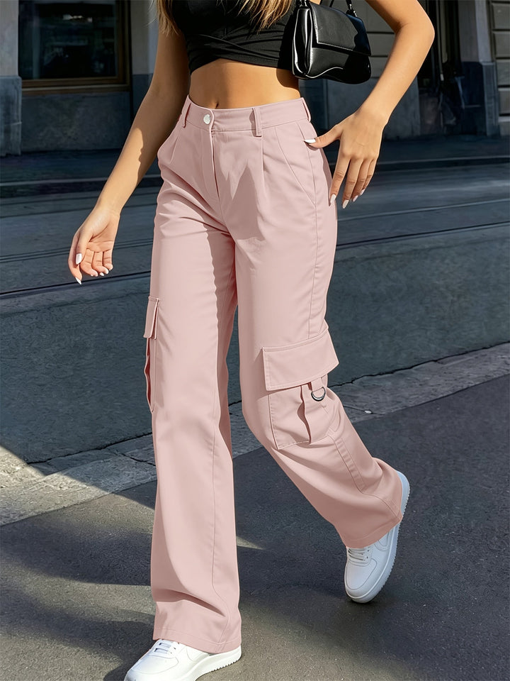 Delaney | High-Waisted Wide-Leg Cargo Pants