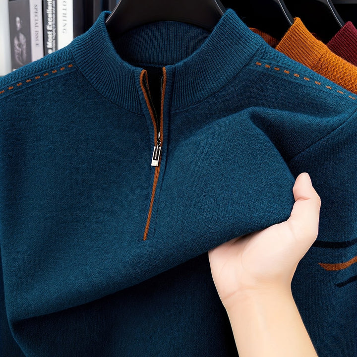Malcolm | Half-Zip Knit Sweater