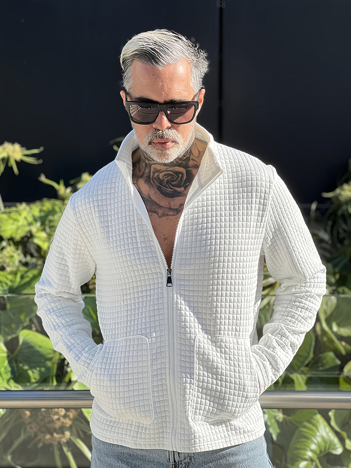 Gareth | Textured Zip-Up Jacket