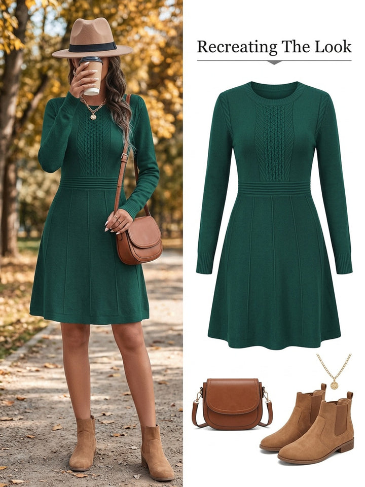 Rosalind | Refined A-Line Knit Dress