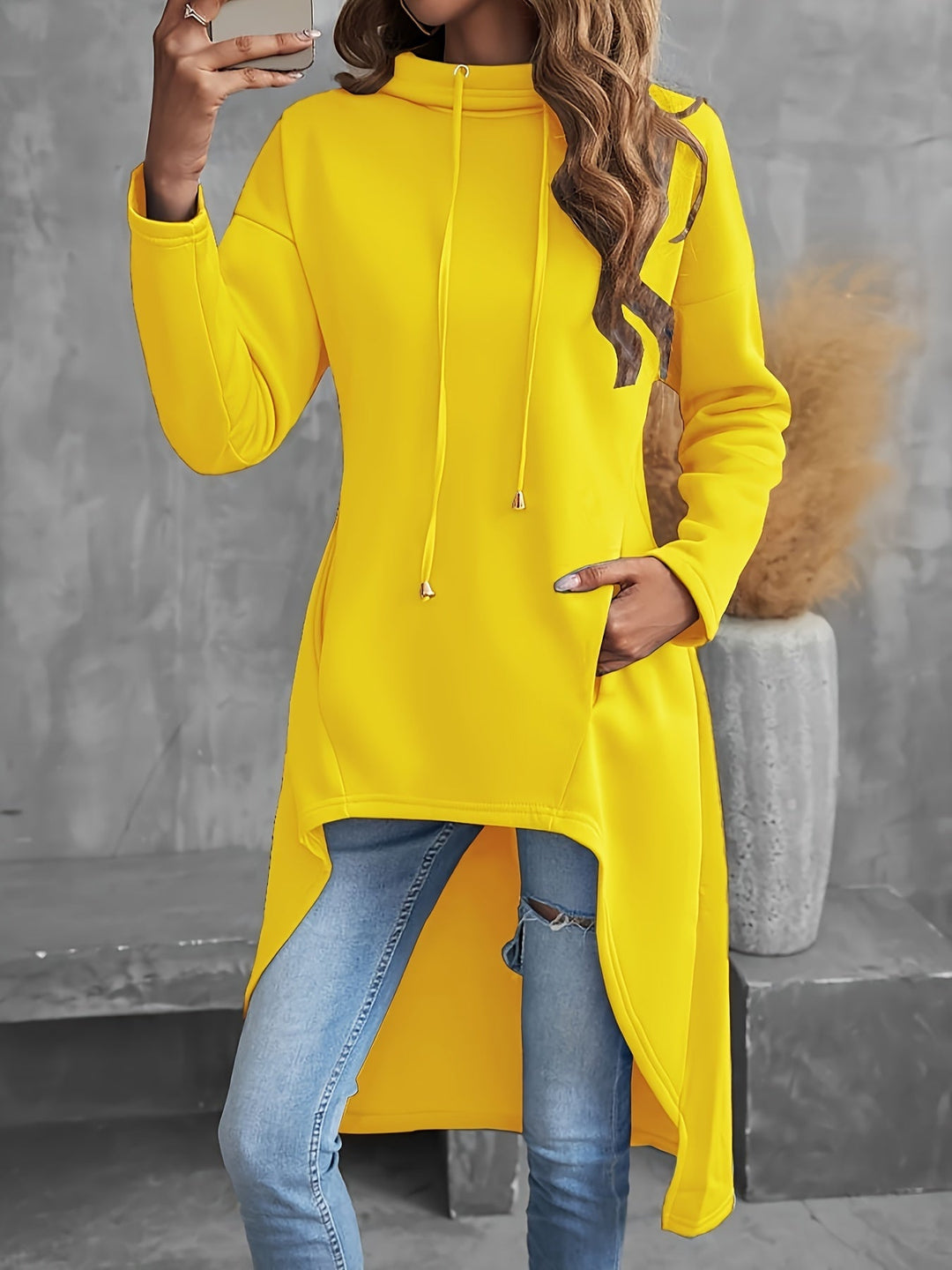 Marlena | Relaxed High-Low Hooded Tunic