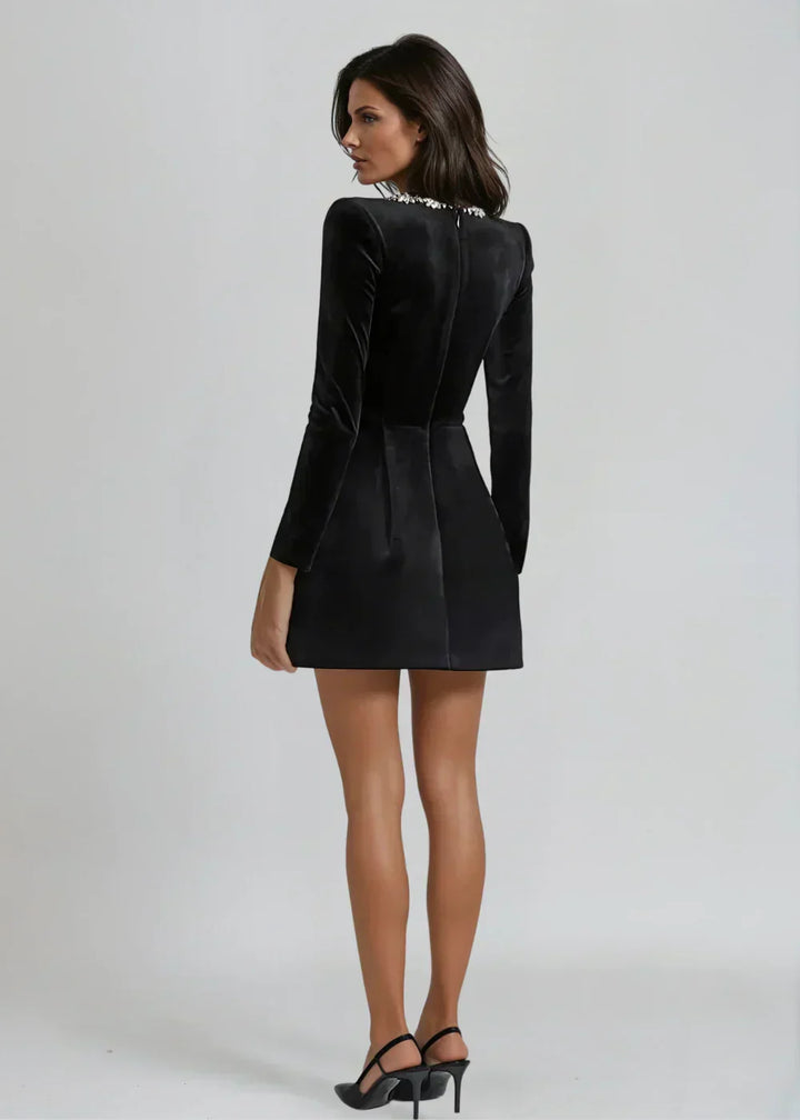 Kendra | Elegant Velvet Mini Dress
