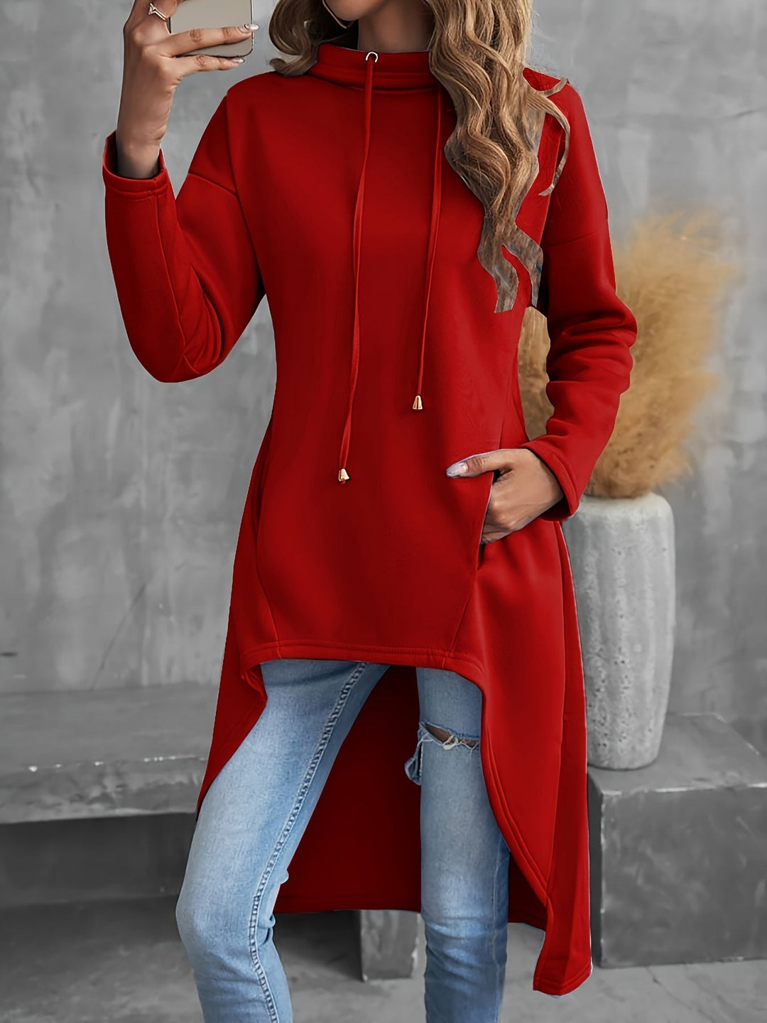 Marlena | Relaxed High-Low Hooded Tunic
