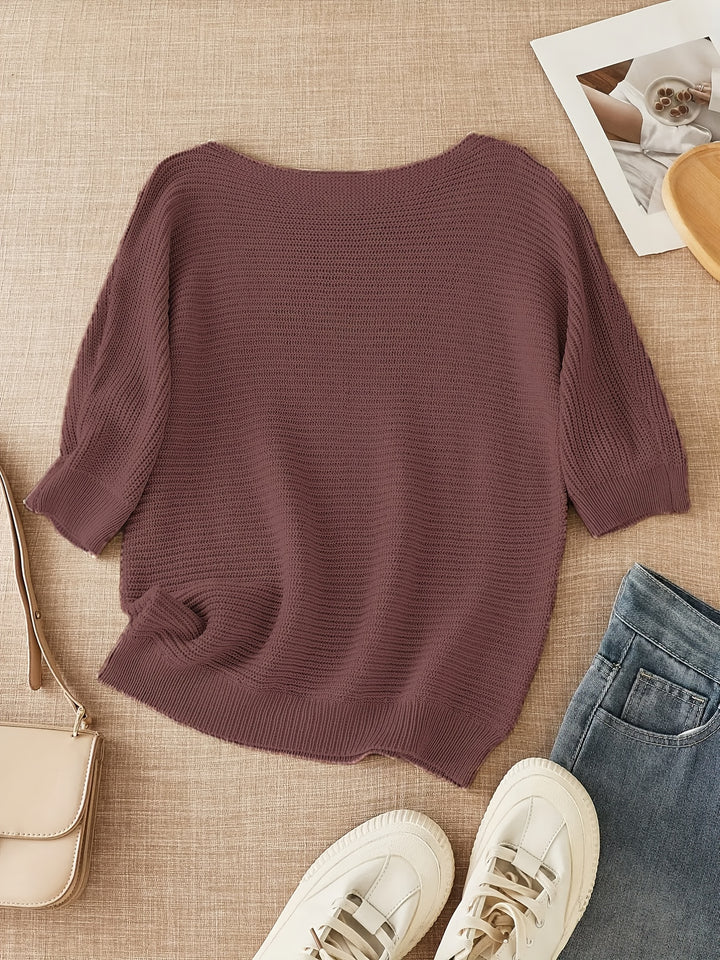 Colleen | Relaxed Boat-Neck Sweater