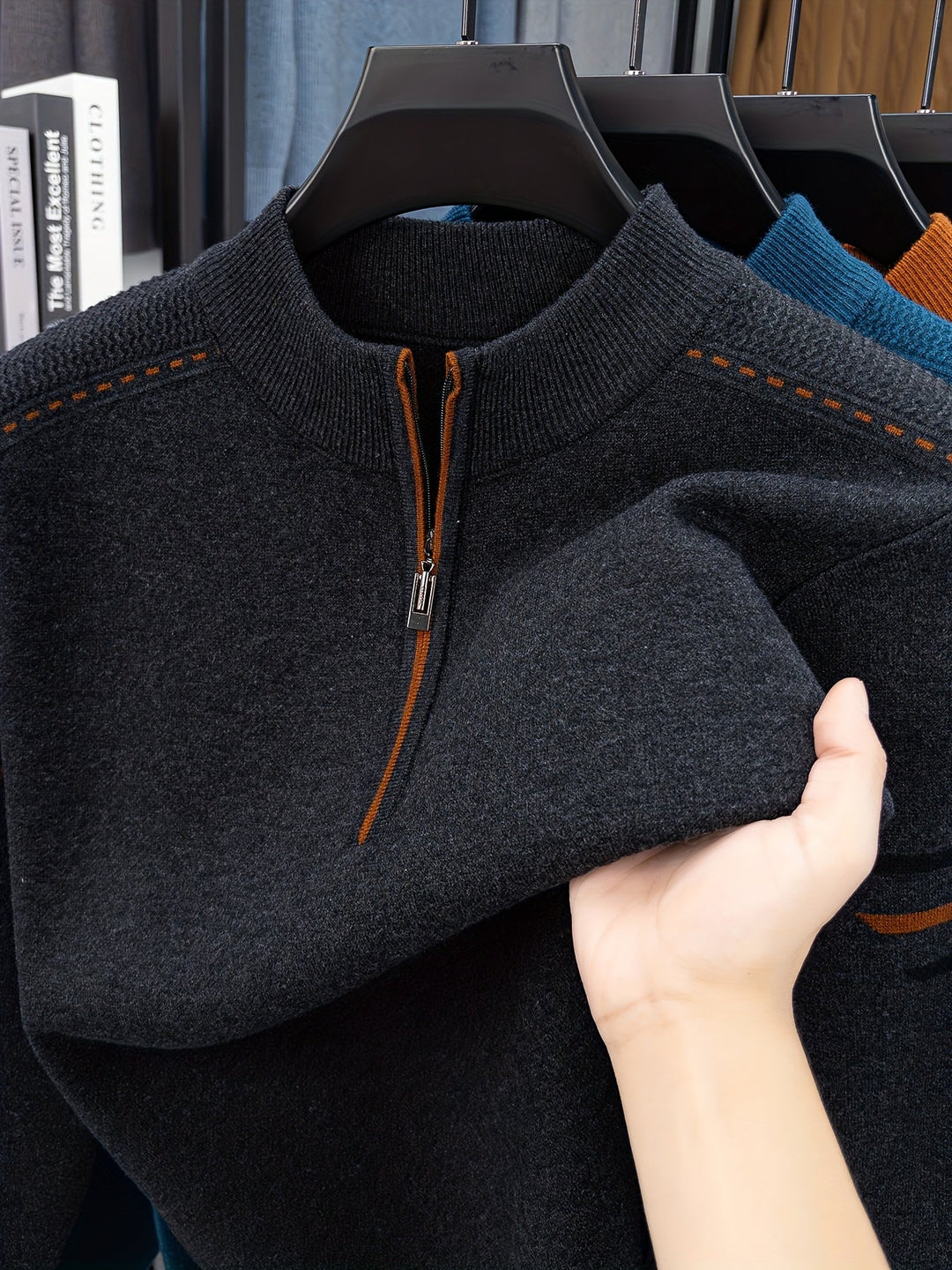 Malcolm | Half-Zip Knit Sweater