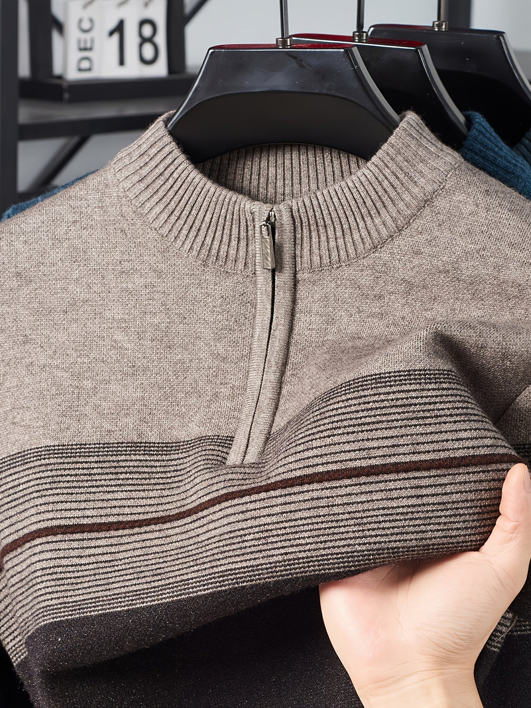 Gregory | Refined Half-Zip Sweater