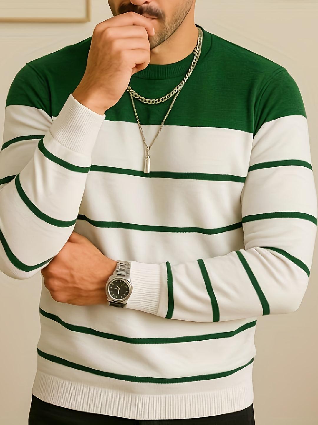 Hamish | Refined Striped Sweater