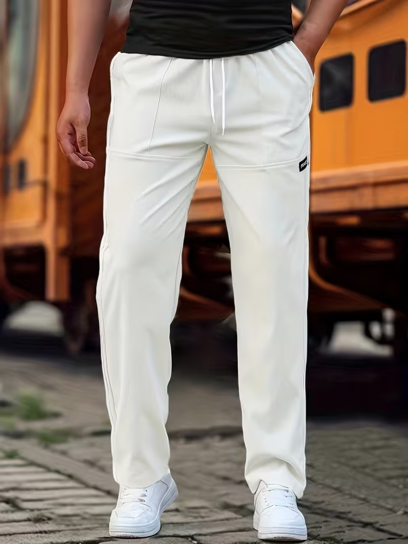 Calder | Casual Lightweight Straight-Leg Pants