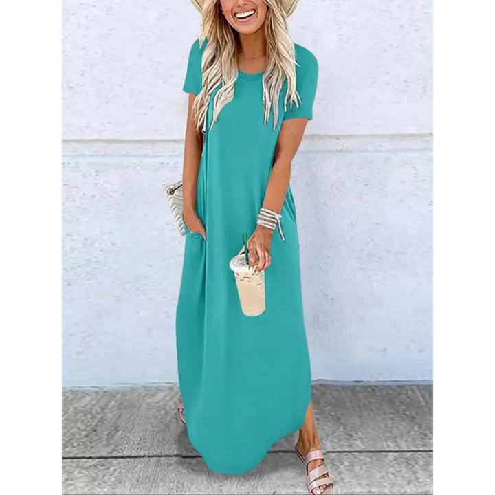 Daphne | Casual Summer Round Neck Maxi Dress