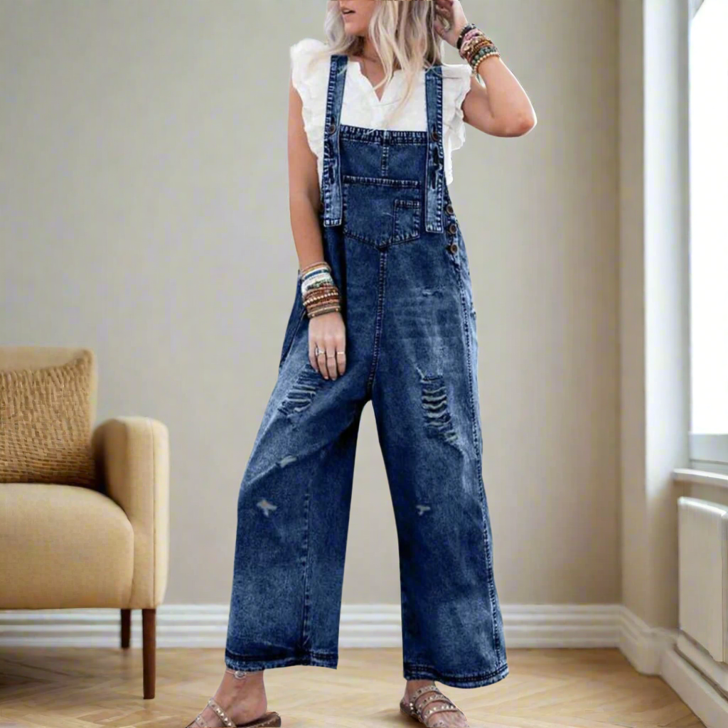 Matilda | Relaxed Denim Dungarees